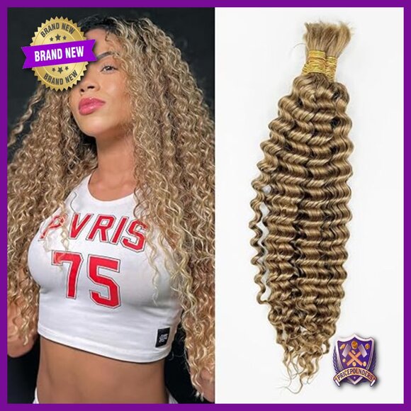 Deep Wave Human Hair Extensions for Boho Braids 20 Inch main image 6